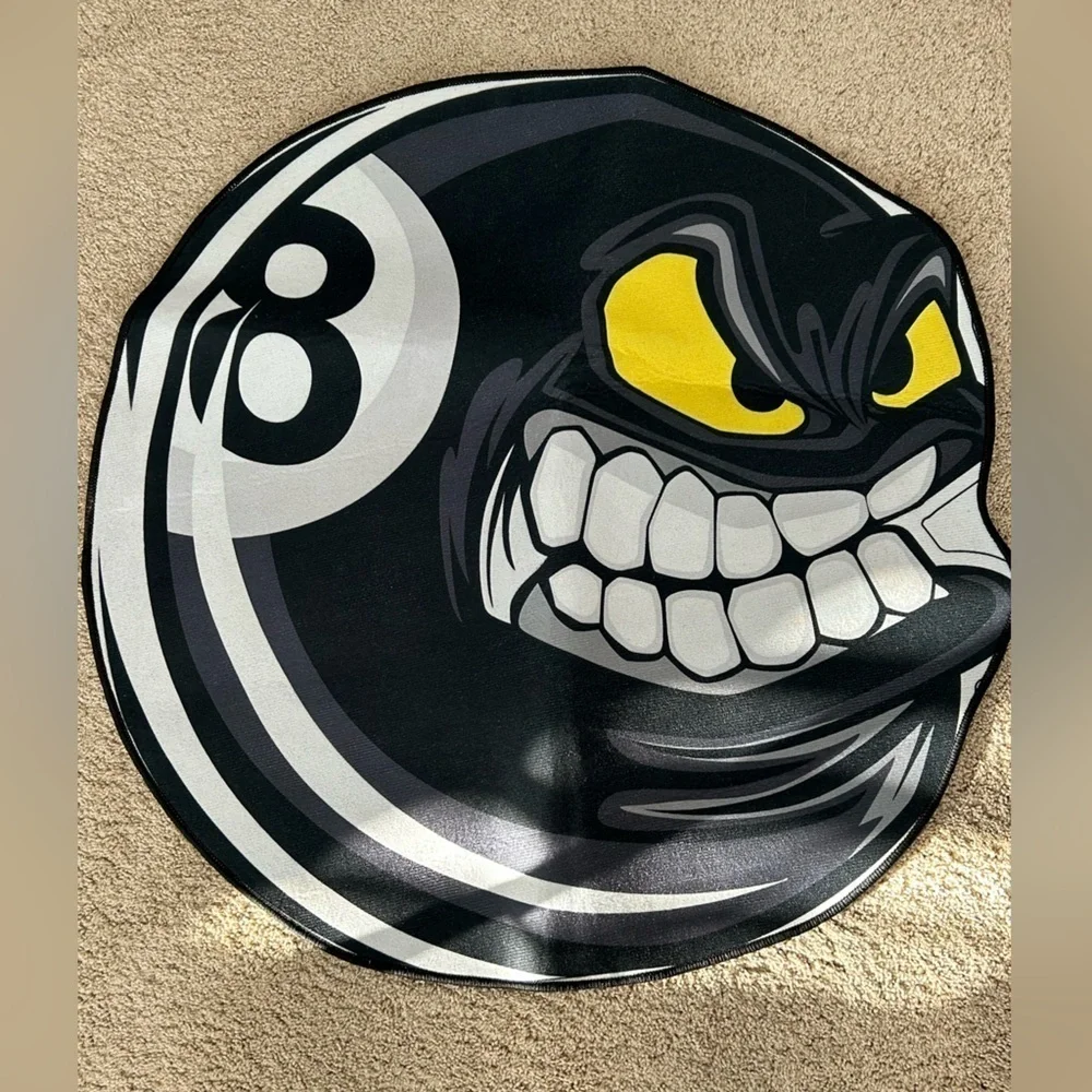 Angry 8 Ball Rug – Trendy Area Rug - BRAND NEW - Picture 2 of 6
